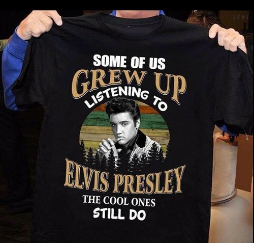 Vintage Elvis Presley Singer Legend Men T-shirt Black Unisex All Sizes