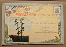 Rare Used Postcard Album MARBEL CAVE, SHEPARD THE HILLS BRANSON MISSOURI MO Z3