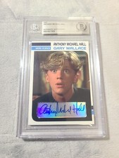 Anthony Michael Hall Signed Cut Card Weird Science Beckett