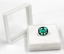 7.35 Ct Certified Oval Cut Zambia Natural Eye Clean Green Emerald Gemstone AKG