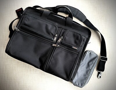 TUMI 26160D4 Alpha 3 Schwarz Ballistic Nylon Laptoptasche NEU