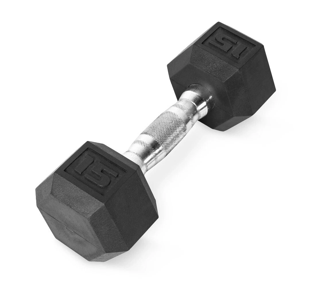 CAP Barbell, Coated Rubber Hex Dumbbell, Pair