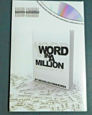 Word In A Million by Nicholas Einhorn and JB Magic- DVD Free Shipping