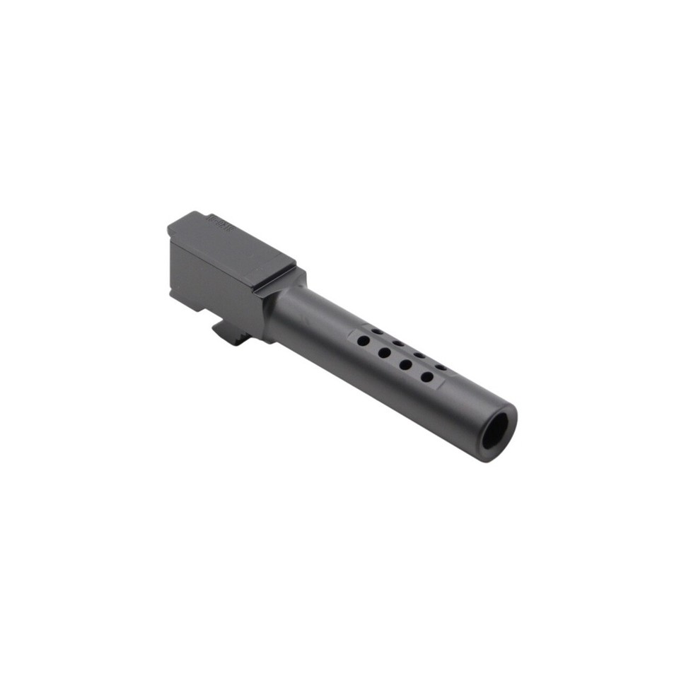 Glock 17 Complete Slide gen3 WHITE RMR Top Port Lightning PORTED Black Barrel eB