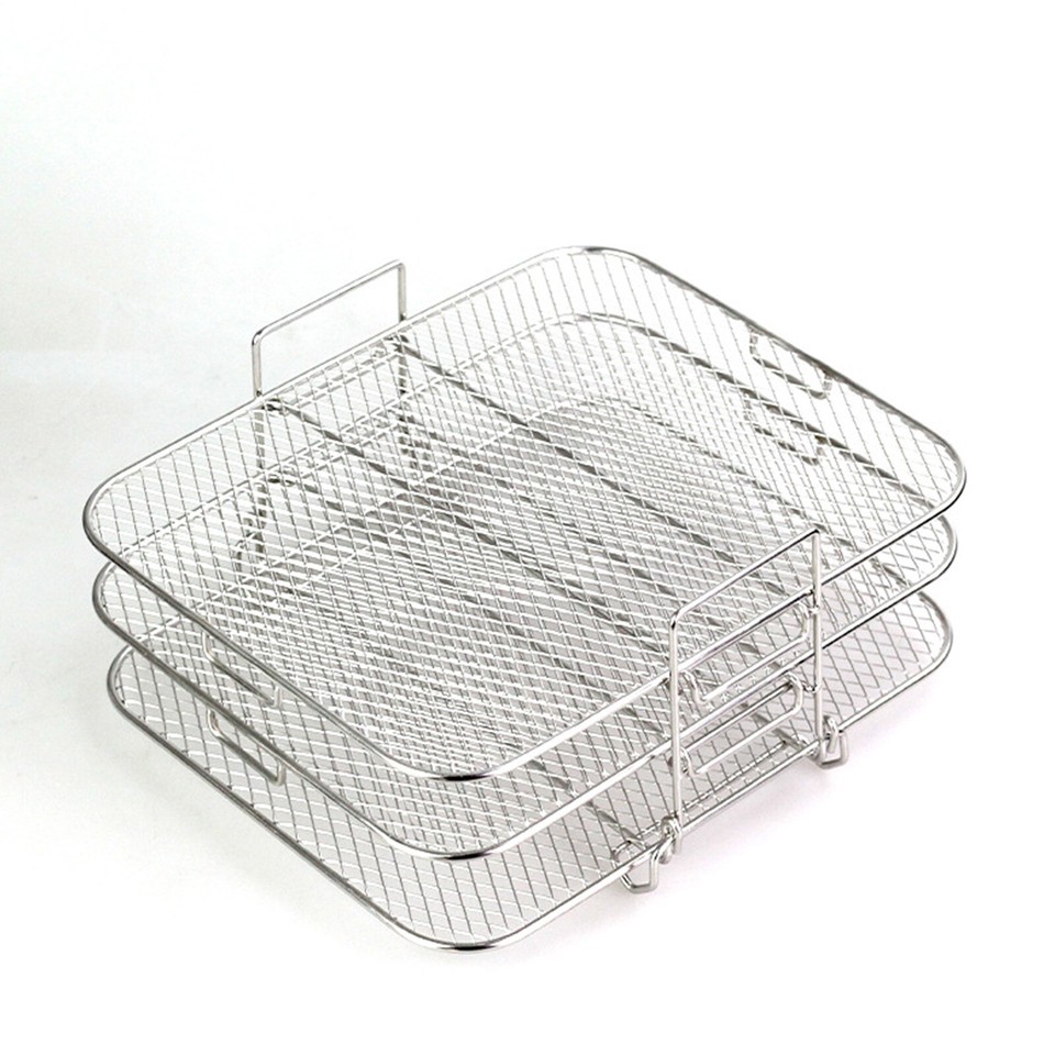 3Layer BBQ Grill Racks Multifunctional Baking Tray Rack Stackable