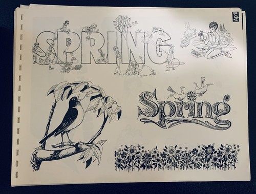 Vintage 70”s Dynamic Graphics Clip Art Designs The 4 Seasons 67 Pg Advertising - 第 6/10 張圖片