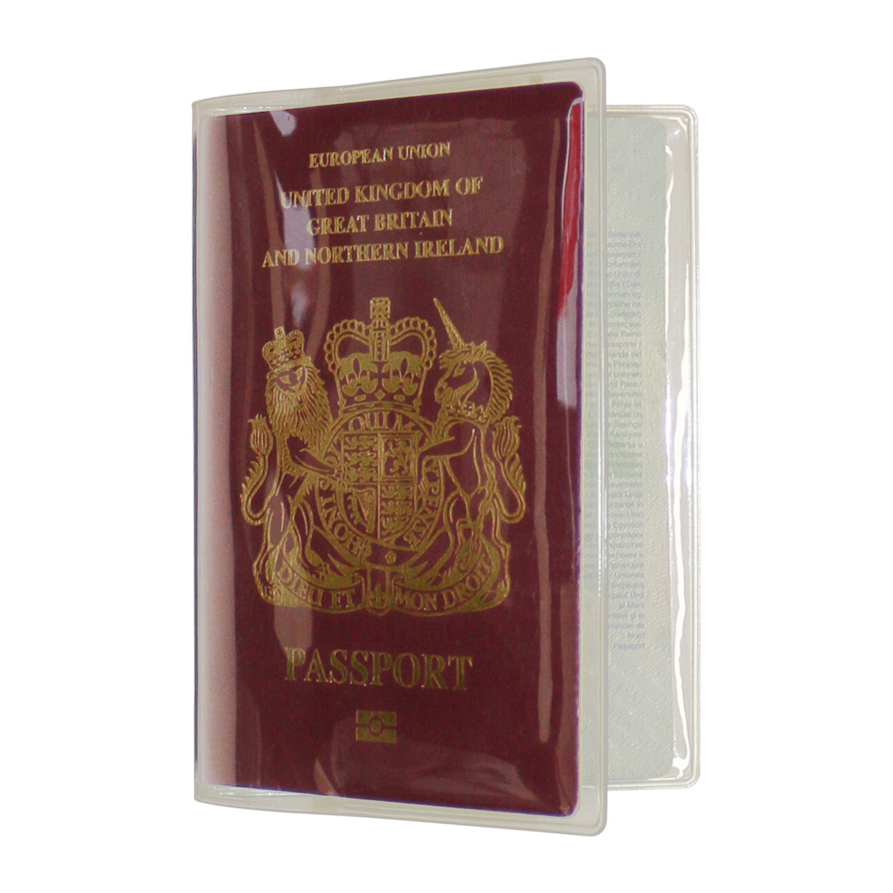 Transparent Passport Cover Clear Plastic Waterproof / Weatherproof ID