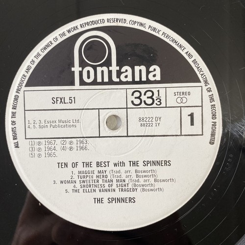The Spinners - Ten of the Best With The Spinners - Vinyl LP - Fontana SFXL51 - Picture 2 of 11