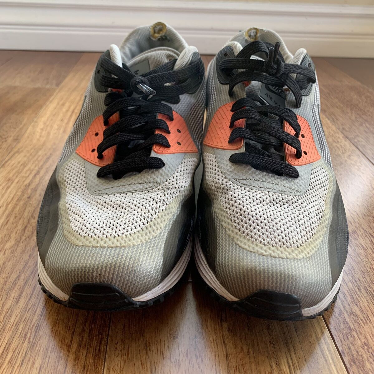 Nike Air Max 90 'Lunar Infrared' 631744-106 Preowned No Box Nike Air Max 90 'Lunar Infrared' 631744-106 Preowned No Box