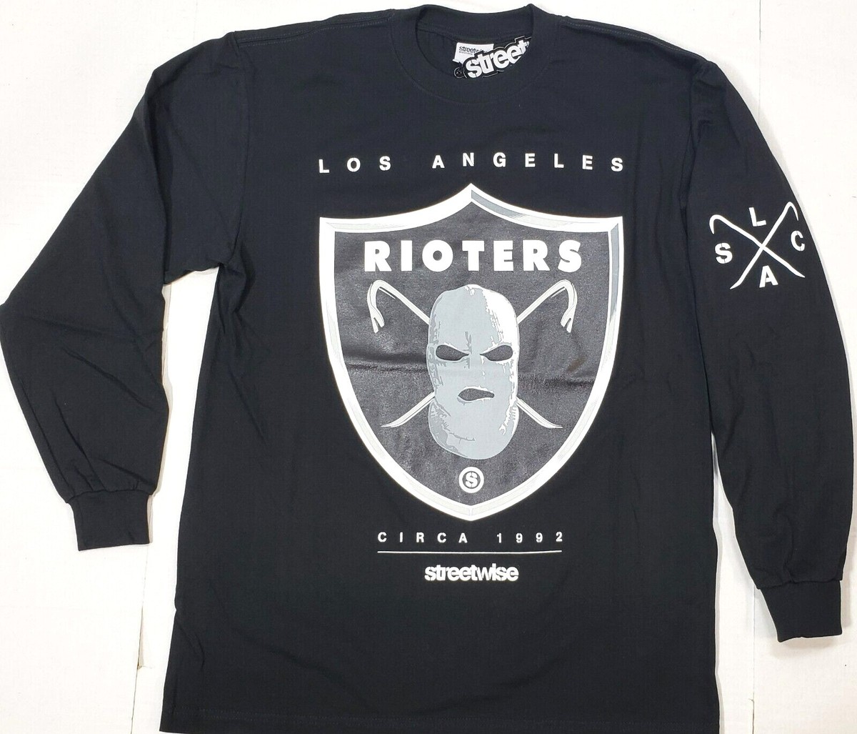 STREETWISE RIOTERS Long Sleeve T-shirt Urban Streetwear Tee Men display picture 1