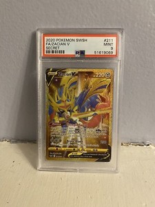2020 Pokemon Zacian V Secret Rare 211/202 Sword and Shield PSA Mint 9