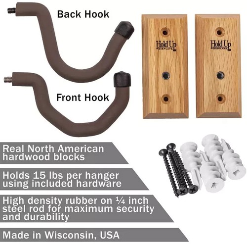 Gun Rack Rifle Stand Horizontal Wall Mount Hanger Firearm Shotgun Bow Storage - Picture 10 of 16