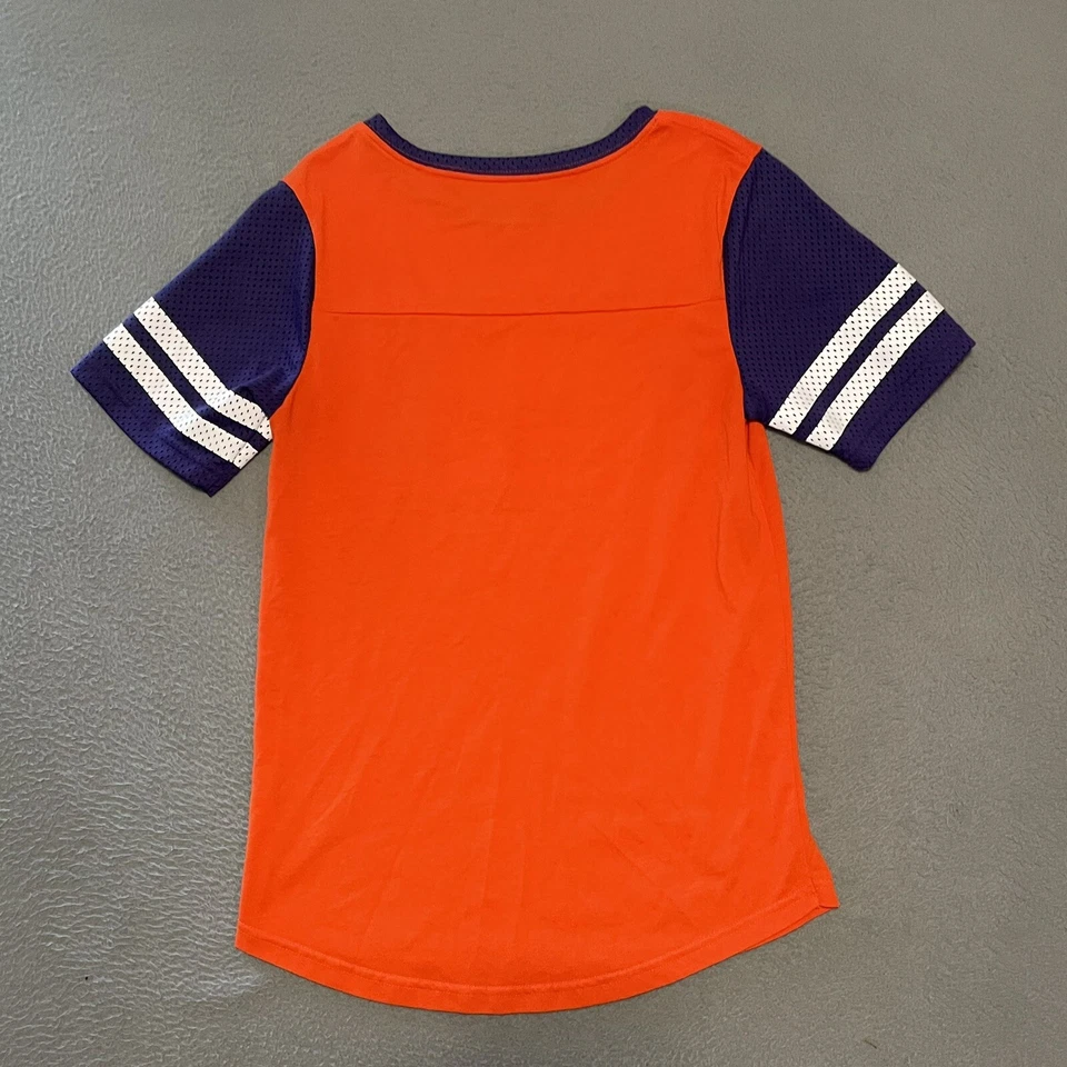 Camiseta Nike Clemson Para Mujer Camiseta Logo Manga Corta Malla Naranja Pequeña Foto 3 de 4