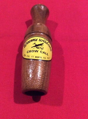 Weems Wildcall Wood CROW CALL Lott #900 With Box NOS | eBay