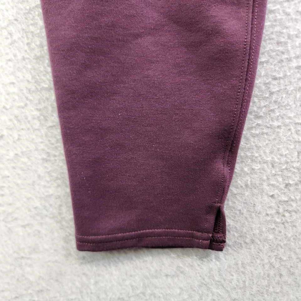 Spanx Leggings Womens M Burgundy Ponte Knit Ankle Slit High Rise Office Boho - Image 4 of 4