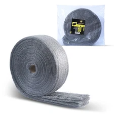115 FT (5 LB) Steel Wool Grade #0000 - Super Fine Jumbo Roll, Final Finish Grade