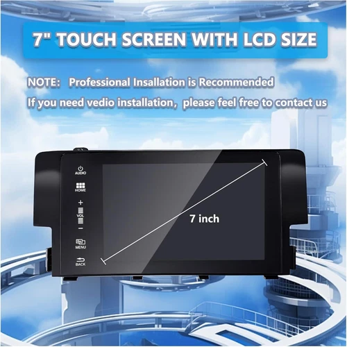 Pantalla táctil de radio navegación de 7" para Honda Civic 39710-TBA-A11 2016-18 - Imagen 10 de 18