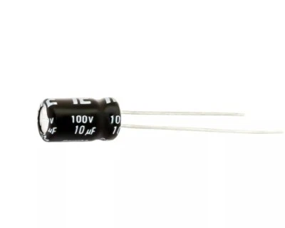 ICC 10uf 100v 105c Radial Electrolytic Capacitors 6.5x11.7mm (10/25/50 Pack)