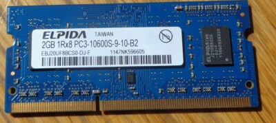 2GB Speicherkarte PC3 10600S 9 10 82