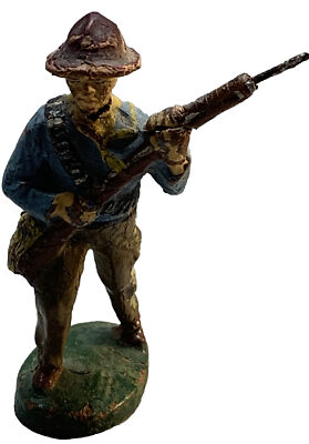 Vintage Elastolin Duro Composition Wild West Western Cowboy With Rifle