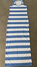 maxi dress by Michael Kors blue & white stripe women's M