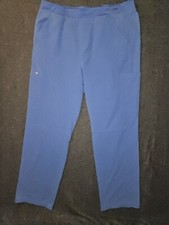 Figs Technical Collection Scrub Pants Men's XXL Blue Straight Stretch Pockets