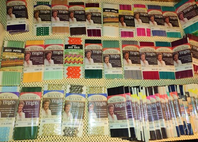 Vintage Wrights Bias Twill or Hem Tape, Blanket Binding Piping and Rick Rack-NOS