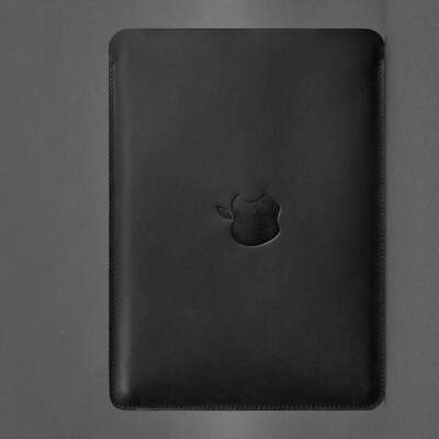 TYTX Leather Case Compatible with MacBook Air 13 inch M1 A2337 A2179 A1932 with Retina Display 2021 2020 2019 2018 Release Premium PU Leather Laptop Sleeve Protective Folio Case Black