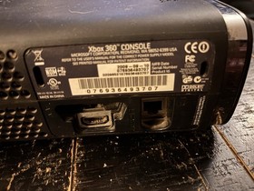 Xbox 360 Black Console Tested/ Power Cord Only/ See Pictures For Condition