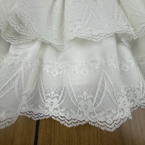 VTG Madonna by Haddad Christening Dress Gown Beautiful Floral Embroidery 6x - 第 18/24 張圖片