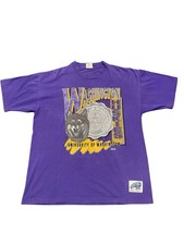 Vtg Early 90s University of Washington Huskies UW Graphic Shirt XL RARE Print