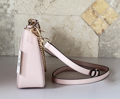 Michael Kors Medium Saffiano Leather Crossbody Bag Powder Blush