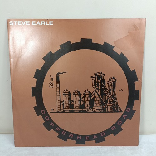 STEVE EARLE COPPERHEAD ROAD Vinyl MCAT 1280 12" SINGLE PICTURE SLEEVE 1989