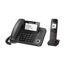 Panasonic KX-TGF320EXM Telefono Digitale Cordless/con Filo con Segreteria Telefo