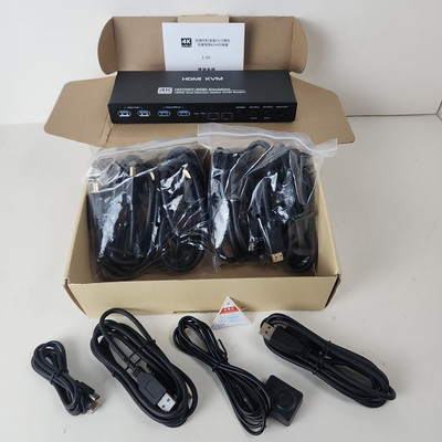 KVM Switch 2 Monitors 2 Computers 4k 144hz Extended Display HDMI 