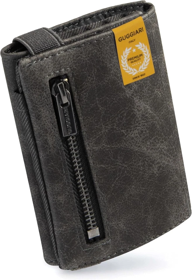 Portefeuille Homme Cuir Véritable GUGGIARI Porte-Cartes Souple Qualité - Photo 4/4
