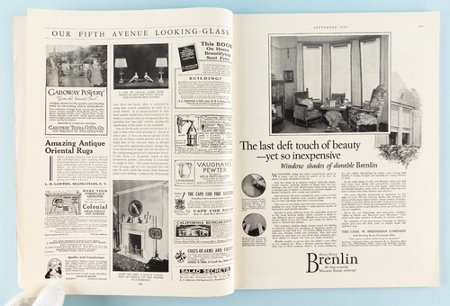 Vintage HOUSE BEAUTIFUL Magazine September 1923 Cover Artist M.E. Millard - Picture 9 of 24