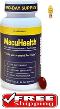 Macuhealth Triple Carotenoid Formula - Eye Vitamins for Adults - 90 Softgels
