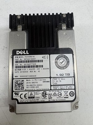Toshiba PX04SRB192  1.92TB SAS SSD 2.5'' Server Enterprise Dell 0R87FK