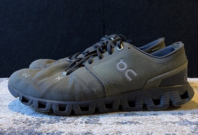On Cloud X Running Shoes OC All Olive Green Men's Size 11.5 Sneakers Athletic