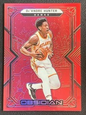 De'Andre Hunter 2021-22 Panini Obsidian Base Electric Etch Red Flood #42