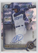 2022 Bowman Chrome Prospect Atomic Refractor 45/100 Wilmin Candelario Auto 0f5t
