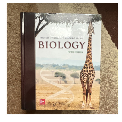 Biology 5th Edition Hardcover Brooker, Widmaier, Graham ISBN 978-1-260-16962-1