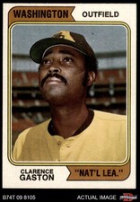 1974 Topps #364 Cito Gaston WASHINGTON NAT'L LEA. NATL LEA VARIATION 6 - EX/MT