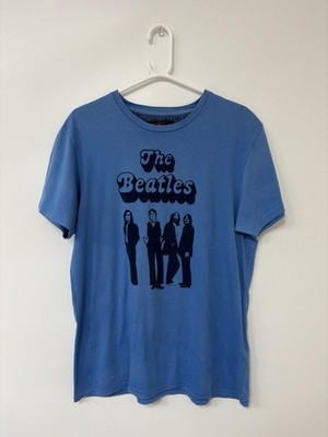 Herren T-Shirt Ben Sherman The Beatles Blau Kurzarm Größe L
