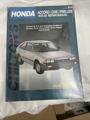 NEW 1973-83 Honda Accord Civic Prelude Shop Repair Manual Wiring Diagrams 8591