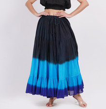 Women's 25 Yard Tribal/ATS/Belly Dancer/Dip-Dye/Bohemian/Flamenco/Gypsy Skirts