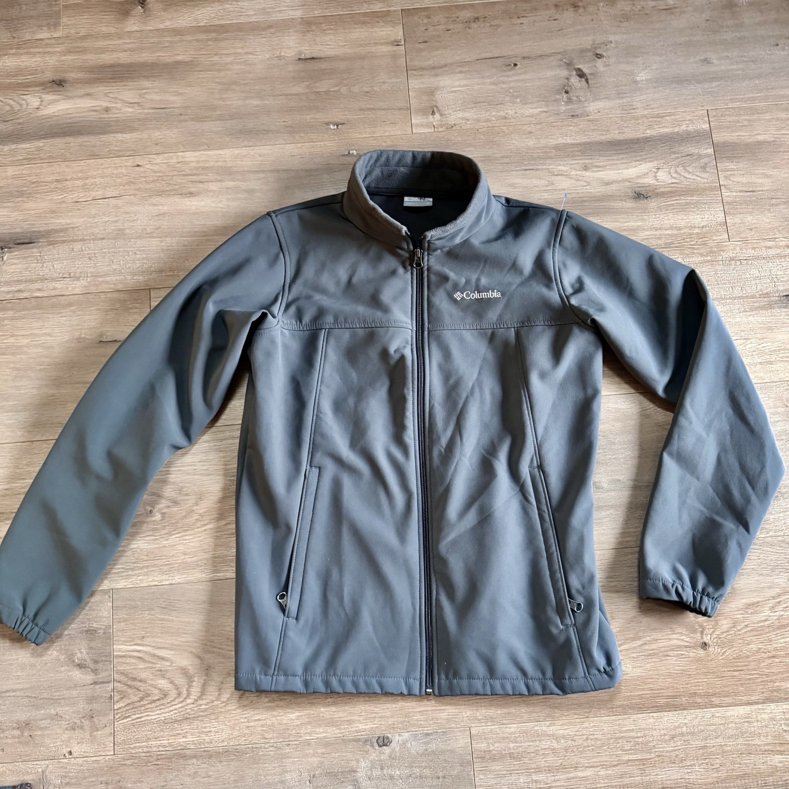 Columbia Softshell Jacket Gray Full Zip Youth XL … - image 1