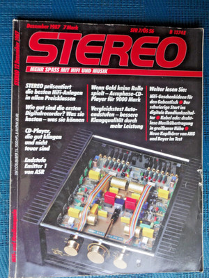 STEREO 12/87, SONY DTC 100 ES,SCHÄFER&ROMPF EMITTER,AUDIODATA BIYOU,ACCUPHASE 70
