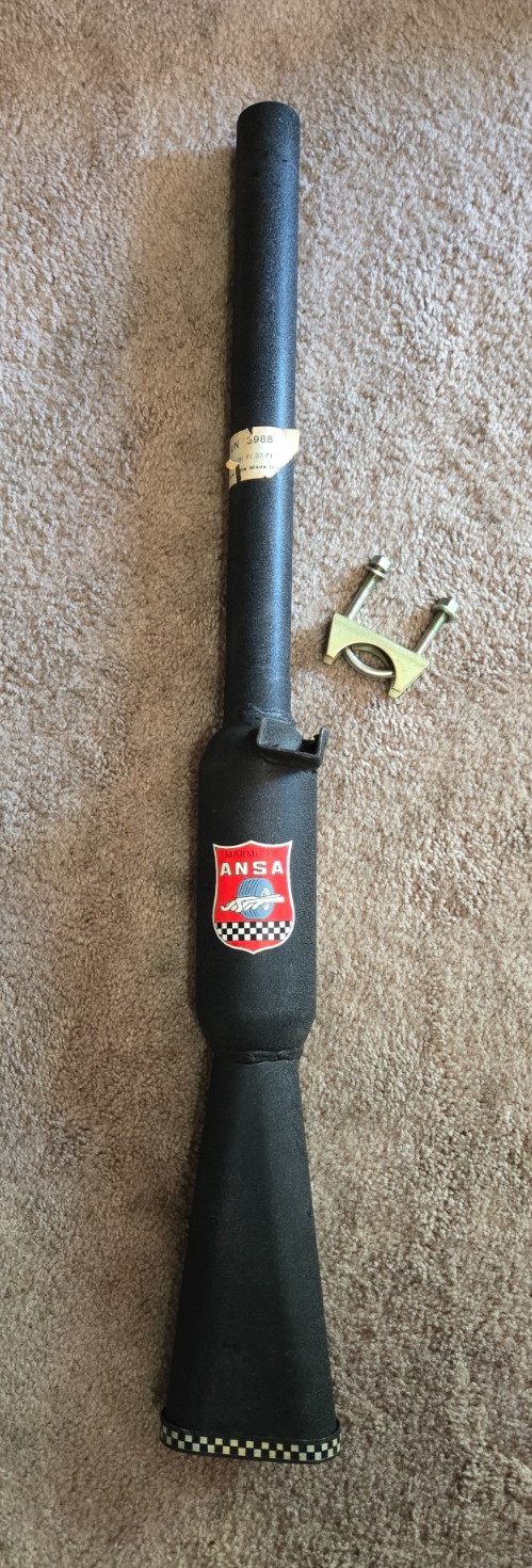 Ferrari Exhaust MARMITTE ANSA Muffler Resonator Flare Tip UN-3988 NOS Vintage